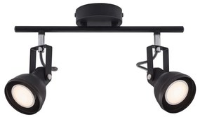 Nordlux - Oświetlenie punktowe ASLAK 2xGU10/35W/230V czarne