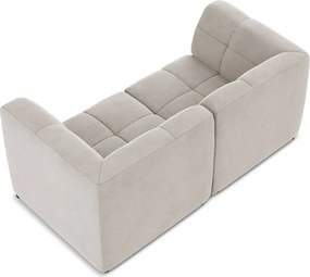 Beżowa aksamitna sofa 180 cm Aloha – Makamii