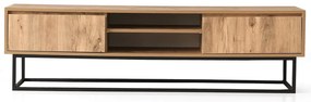 Szafka pod TV w dekorze drewna sosnowego Belinda, szer. 140 cm