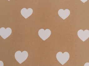 PrzytulneMieszkanie.pl Prześcieradło z mikrofibry CARAMHEART brązowe 180x200 cm