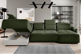 Narożnik MURILLO XL z elektryczną regulacją siedziska Lewostronny w tkaninie VOUGE 11 WERSAL