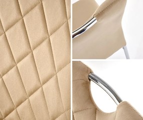 Pikowane krzesło z rączką do przenoszenia K578 Halmar