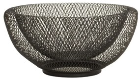 Kosz na owoce z czarnego metalu Ø 25 cm