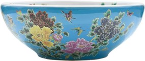 Ceramiczna umywalka nablatowa ze zdobieniami T7-T58