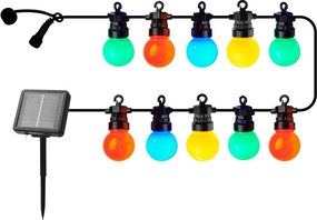 Girlanda świetlna liczba żarówek 10 szt. solarna długość 300 cm Lucas Multi – Sirius