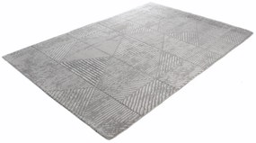 Dywan nowoczesny 3D Anett trójkąty szary 160 cm x 230 cm
