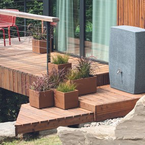 Donica Madera Case ECO Wood 28,8 x 28,8 x 29 naturo PROSPERPLAST