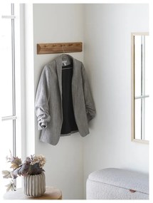 Wieszak ścienny z litego drewna dębowego w naturalnym kolorze 50 cm Barco – House Nordic