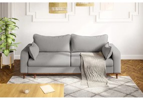 Jasnoszara sztruksowa sofa 220 cm Beata – Ropez