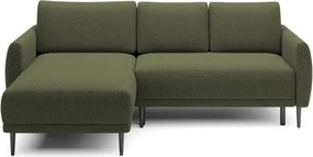 Narożnik BONO z funkcją spania Drewniane nóżki Eleganckie podłokietniki Głębokie siedzisko Lewa strona Barrel 38