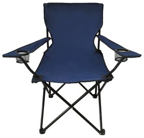 Krzesło wędkarskie granatowe 50 x 80 x 80 cm PATIO