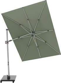 HYPERION 330 x 240 PRESTIGE - luksusowy huśtawkowy parasol ogrodowy z bocznym drążkiem : Kolor parasola - Khaki