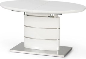 Biały lakierowany stół Aspen z owalnym blatem