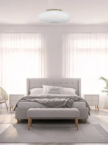 Lampa sufitowa plafon biało złoty do salonu Monarte 38