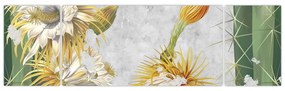 Obraz - Kwitnące kaktusy, vintage (170x50 cm)