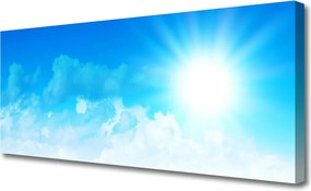 Obraz canvas Blask Słońca nad Horyzontem