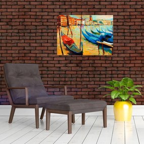 Obraz - Port w Wenecji (70x50 cm)