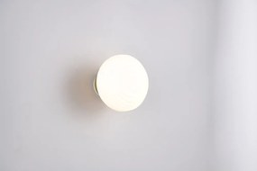 Biały szklany kinkiet LED na USB ø 15,5 cm Earl – Reality