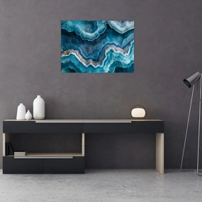 Obraz na szkle - Detal akwamarynu (70x50 cm)