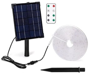 Aigostar - LED Ściemnialna taśma solarna LED/5W/3,2V 5 m 2700K IP65 + pilot