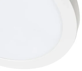 Zewnetrzna Zestaw 6 natynkowych lub wpuszczanych reflektorów White 22 cm z diodami LED z 3-stopniową funkcją ściemniania do ciepłej barwy - Trans Oswietlenie zewnetrzne