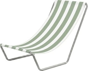 Składany leżak plażowy SAND, jasne zielone paski