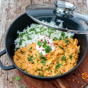 Elo 19628 Brytfanna z pokrywą szklaną i uchwytem aromatycznym Alucast 28 cm, 28 cm