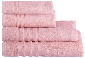 Różowy bawełniany ręcznik frotte 50x100 cm Simple – Casa Selección