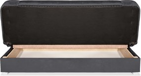 Sofa z Funkcją Spania PIANO 2 Rozkładana Wersalka Dwuosobowa Szara Nowoczesna do Salonu