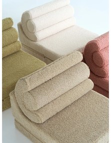 Jasnobrązowy fotel dziecięcy z materiału bouclé Flipster – Wigiwama