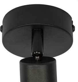 Lampa sufitowa czarna regulowana - Hetta