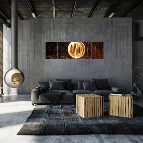 Obraz - Malowanie światłem (170x50 cm)