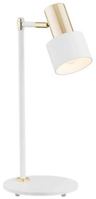 Argon 4256 - Lampa stołowa DORIA 1xE27/15W/230V biel/mosiądz