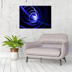 Obraz niebieskich spiral (70x50 cm)