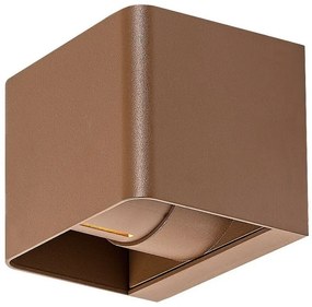 Rabalux 77169 zewnętrzna lampa ścienna LEDHallstatt, 10 W, brązowa