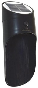 LED solarny kinkiet z czujnikiem PALESA LED/1W/3,7V IP65 1800 mAh czarny