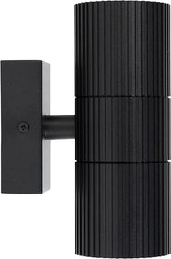 Przemysłowy kinkiet zewnętrzny czarny 2-punktowy IP44 - Vigo