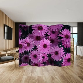 Parawan - Różowe kwiaty (210x170 cm)