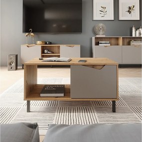 Stolik kawowy greige/artisan 90x50x47 marelle