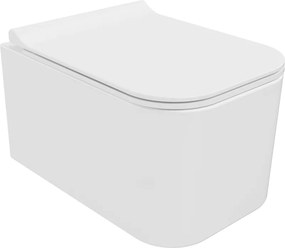 Mexen Elis miska wc Rimless z deską wolnoopadającą slim, duroplast, biała połysk - 30910700