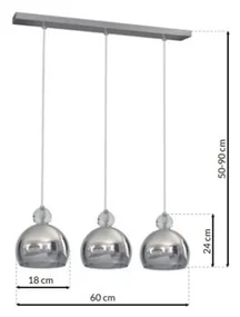 Lampa Wisząca TOLEDO 3xE27
