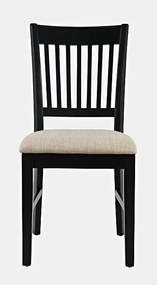 Krzesło czarne kremowe Avola AV275-370 46x94x53,5 cm