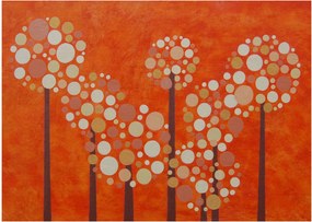 Obraz - Pomarańczowy las (70x50 cm)