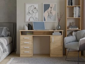 Stylowe biurko z szufladami dąb artisan  A1-T80