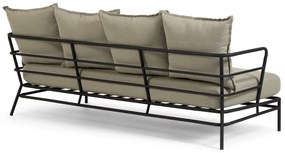 Beżowa sofa ogrodowa z metalową konstrukcją Kave Home Mareluz
