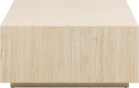 Kwadratowy stolik kawowy Dice Actona 90x90 cm, imitacja trawertynu