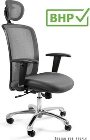 Ergonomiczny fotel biurowy Expander, tkanina kolor, zgodny z normą BHP