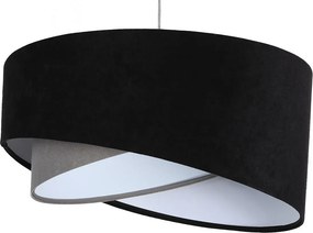Czarno-szara nowoczesna lampa wisząca - 3X EX986 R6-W83