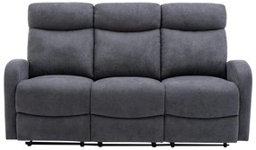 Kanapa 3+2 z funkcją relax z szarej tkaniny EVELYN