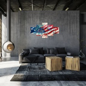 Obraz - Flaga USA (125x70 cm)